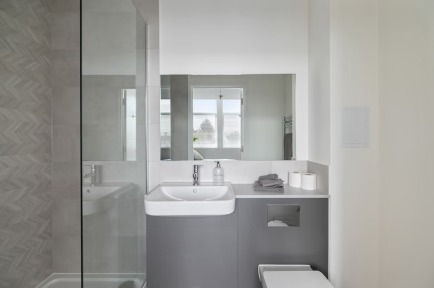 Bathroom with walk-in shower
